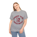 Isaiah's Gear Collection Shoot for Greatness T-Shirt (Sport Grey and White)