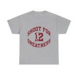 Isaiah's Gear Collection Shoot for Greatness T-Shirt (Sport Grey and White)
