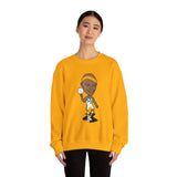 Slick Watts Sweatshirt  Cartoon ( White, Gold and Sport Gray)