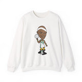 Slick Watts Sweatshirt  Cartoon ( White, Gold and Sport Gray)