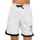 Isaiah's Gear Collection Basketball Rib Shorts (White)