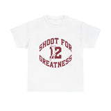 Isaiah's Gear Collection Shoot for Greatness T-Shirt (Sport Grey and White)