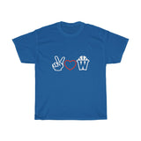 Peace, Love and Basketball Shirt in Blue