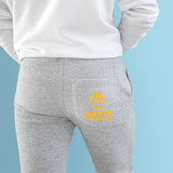 Watts Fleece Joggers in Orange Logo