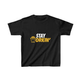 Stay Workin' Kids Shirt in Black