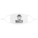 Watts Fabric Face Mask Black