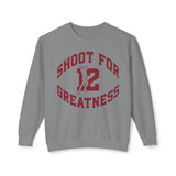 Shoot for Greatness Isaiah's Gear Collection Sweatshirt (White and Gray)