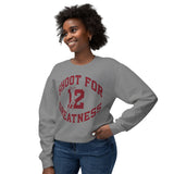 Shoot for Greatness Isaiah's Gear Collection Sweatshirt (White and Gray)