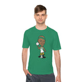 Slick Watts Cartoon Tshirt (White, Silver, Gold and Kelly Green)