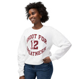 Shoot for Greatness Isaiah's Gear Collection Sweatshirt (White and Gray)