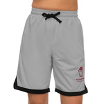 Isaiah's Gear Collection Basketball Rib Shorts (Light Grey)