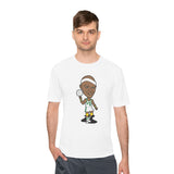 Slick Watts Cartoon Tshirt (White, Silver, Gold and Kelly Green)