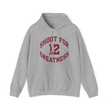 Isaiah's Gear Collection Shoot for Greatness Gray Hoodie