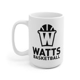 Watts White Ceramic Mug Black