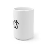 Peace, Love and Basketball White Ceramic Mug