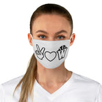 Peace, Love and Basketball Fabric Face Mask