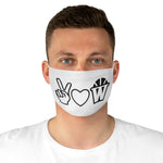 Peace, Love and Basketball Fabric Face Mask