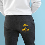 Watts Fleece Joggers in Orange Logo