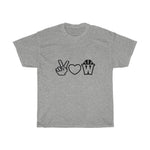 Peace, Love and Basketball Shirt in Gray